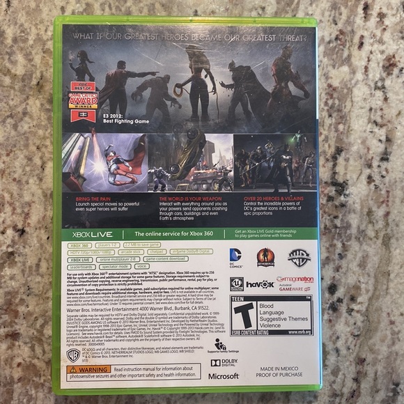 Xbox 360 game injustice gods among us - Picture 2 of 2